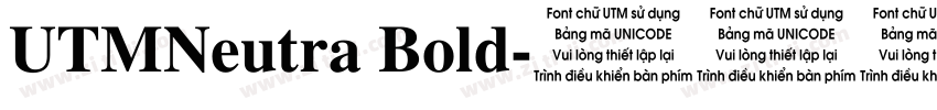 UTMNeutra Bold字体转换